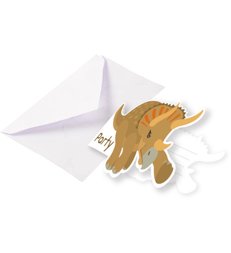 Picture of HAPPY DINOSAUR INVITATIONS - 8PK